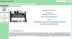 Desktop Screenshot of allensparkareaclub.org