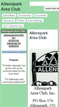 Mobile Screenshot of allensparkareaclub.org